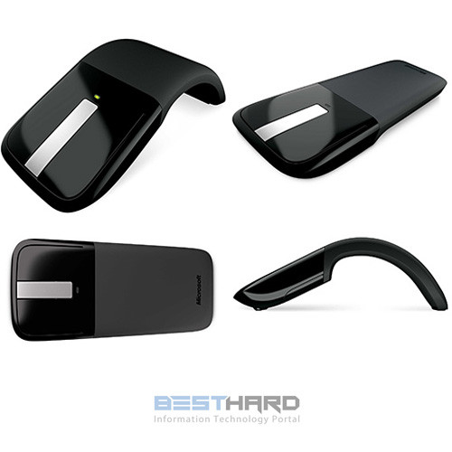 Мышь MICROSOFT ARC Touch оптическая беспроводная USB, черный [rvf-00056]