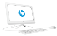 HP 20-c402ur NT 19,5" (1920x1080) Intel Core i3-7130U,8Gb DDR4-2133 SODIMM (1x8GB), 1TB, Intel HD Graphics 620, DVD-RW, USB kbd&mouse, VGA webcam, Snow White, DOS, 1Y Wty