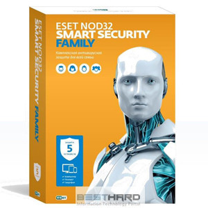 ESET NOD32 Smart Security Family – универсальная лицензия на 1 год на 5 устройств (BOX) [NOD32-ESM-NS(BOX)-1-5]
