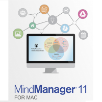 Mindjet MindManager Upgrade for MAC Version 11 (Single User)(from any previous Mac version)