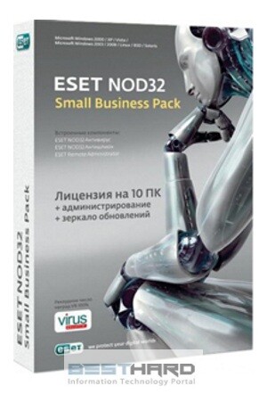 ESET NOD32 SMALL Business Pack newsale for 10 User (BOX) [NOD32-SBP-NS(BOX)-1-10]