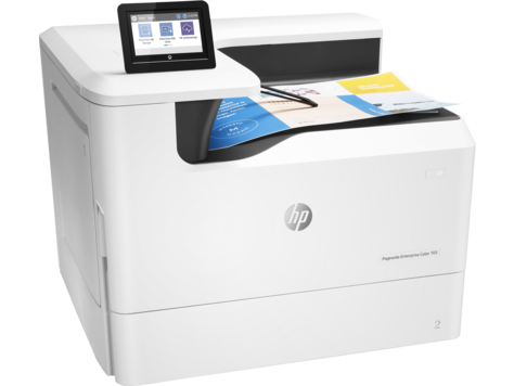 HP PageWide Enterprise Color 765dn (A3, 1200dpi, 55(up to 75)ppm, Duplex, 1,5 Gb,2trays 100+550, USB/GigEth/2 host USB, 1y war, cartridges Black 10000 & CMY 8000 pages in box)